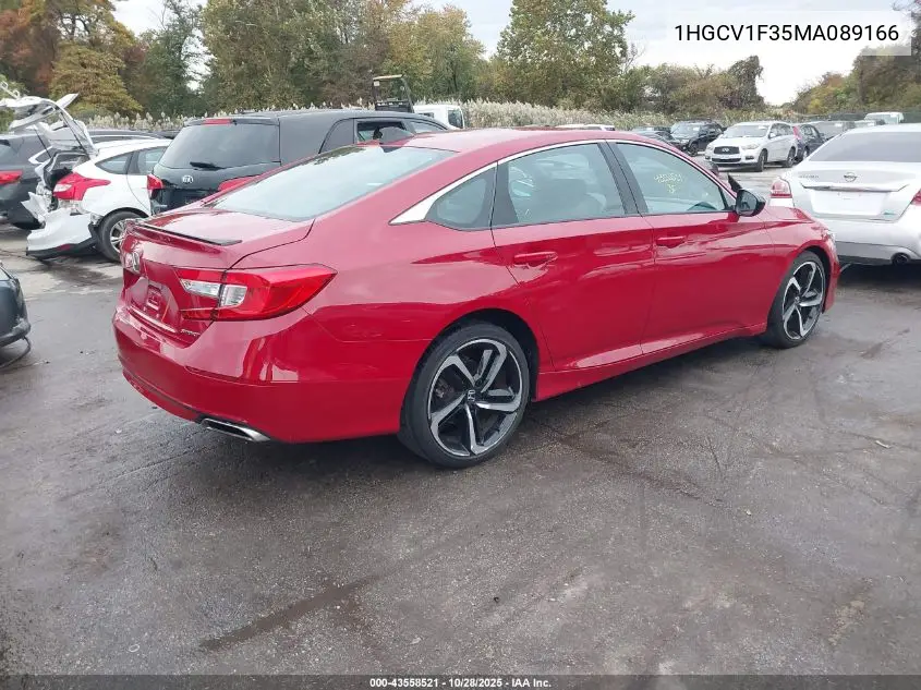1HGCV1F35MA089166 2021 Honda Accord Sport
