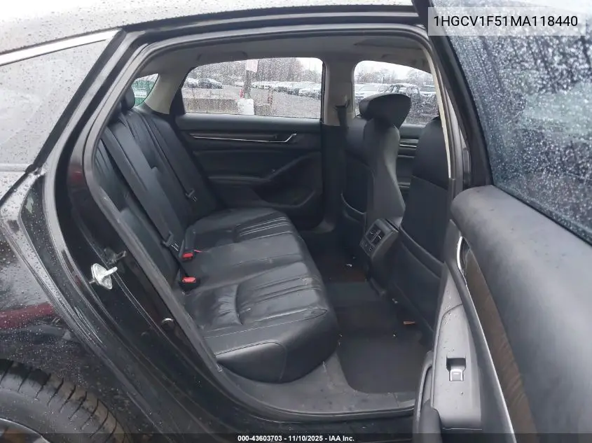 1HGCV1F51MA118440 2021 Honda Accord Ex-L