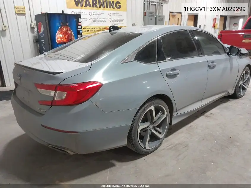 1HGCV1F3XMA029299 2021 Honda Accord Sport