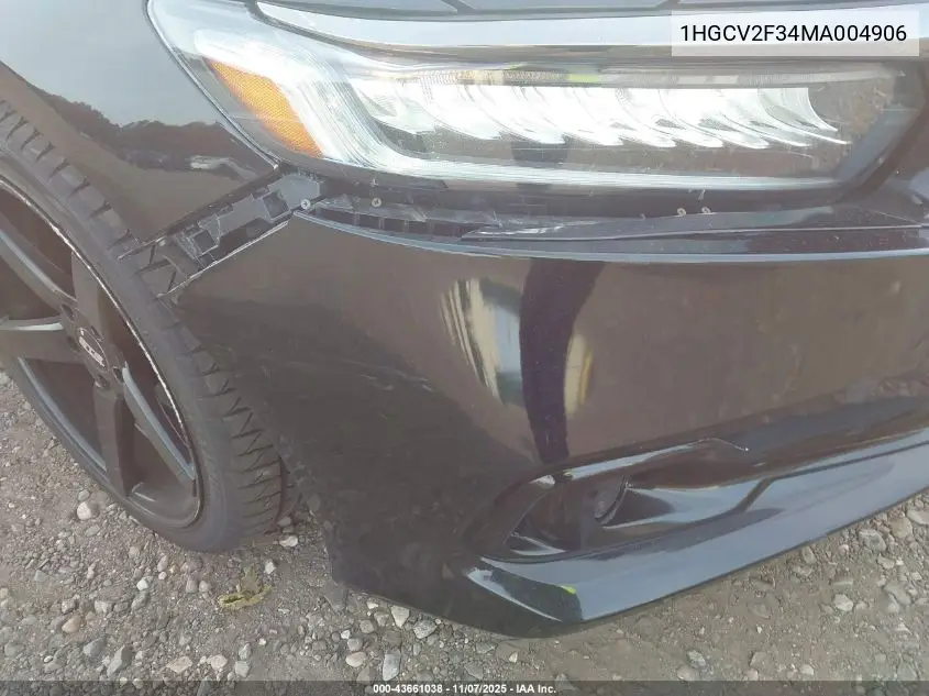 1HGCV2F34MA004906 2021 Honda Accord Sport 2.0T