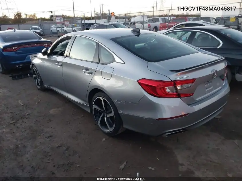 1HGCV1F48MA045817 2021 Honda Accord Sport Special Edition