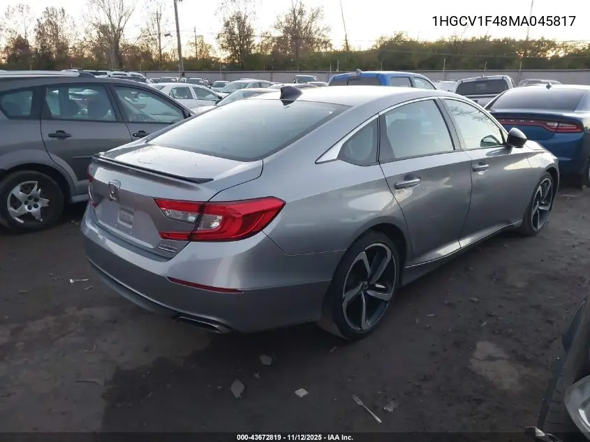 1HGCV1F48MA045817 2021 Honda Accord Sport Special Edition