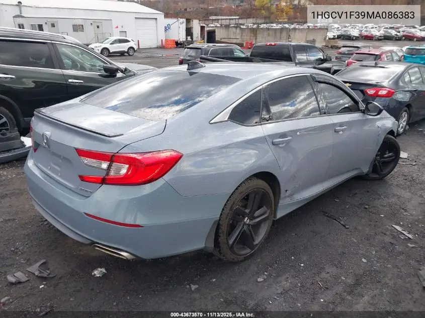 1HGCV1F39MA086383 2021 Honda Accord Sport