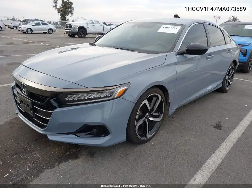 1HGCV1F47MA073589 2021 Honda Accord Sport Special Edition