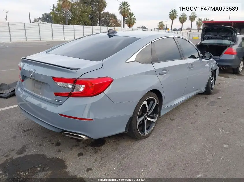 1HGCV1F47MA073589 2021 Honda Accord Sport Special Edition