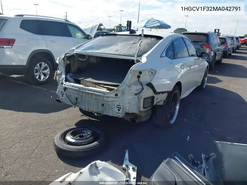 1HGCV1F32MA042791 2021 Honda Accord Sport