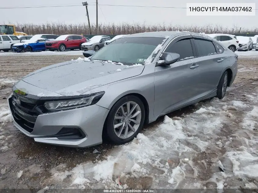 1HGCV1F14MA037462 2021 Honda Accord Lx