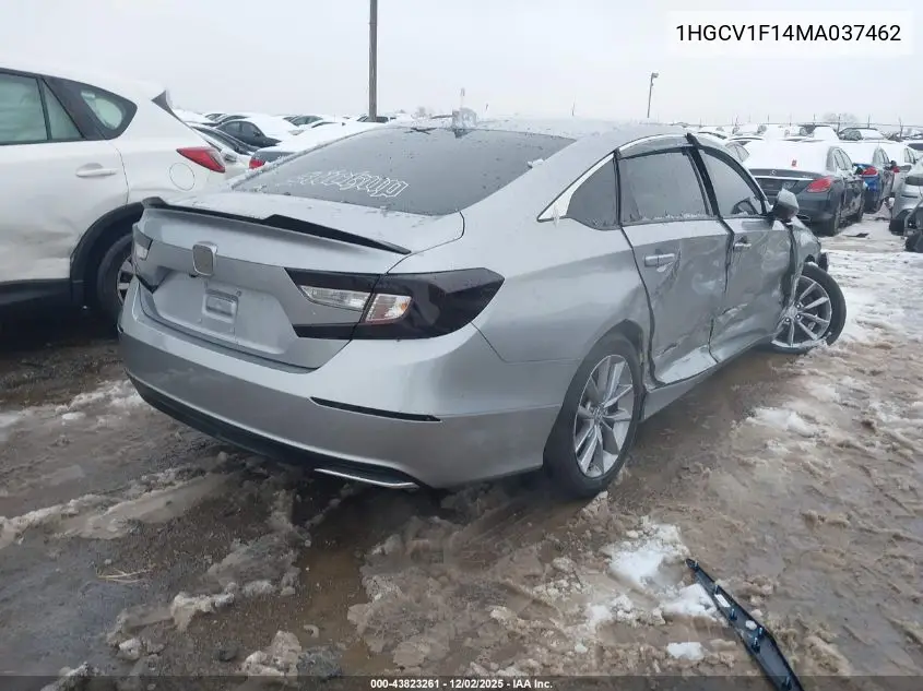 1HGCV1F14MA037462 2021 Honda Accord Lx