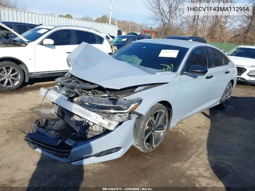 1HGCV1F43MA112954 2021 Honda Accord Sport Special Edition
