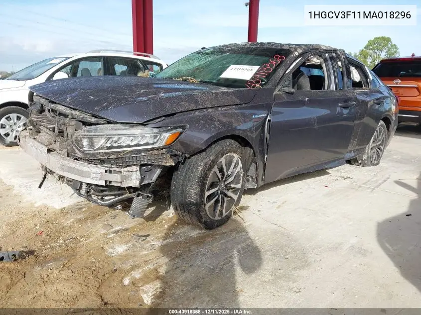 1HGCV3F11MA018296 2021 Honda Accord Hybrid