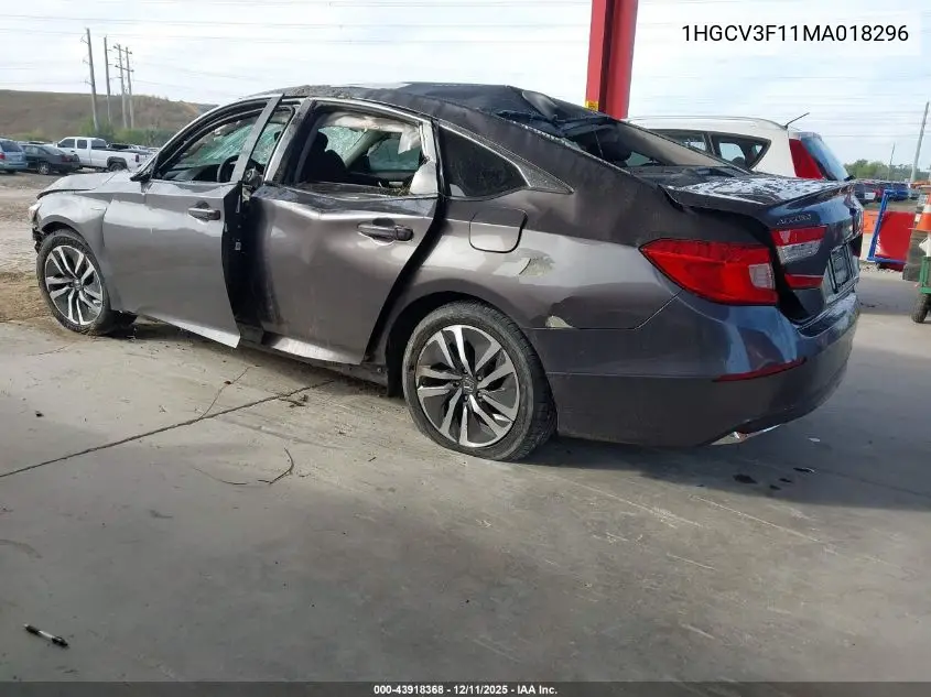 1HGCV3F11MA018296 2021 Honda Accord Hybrid