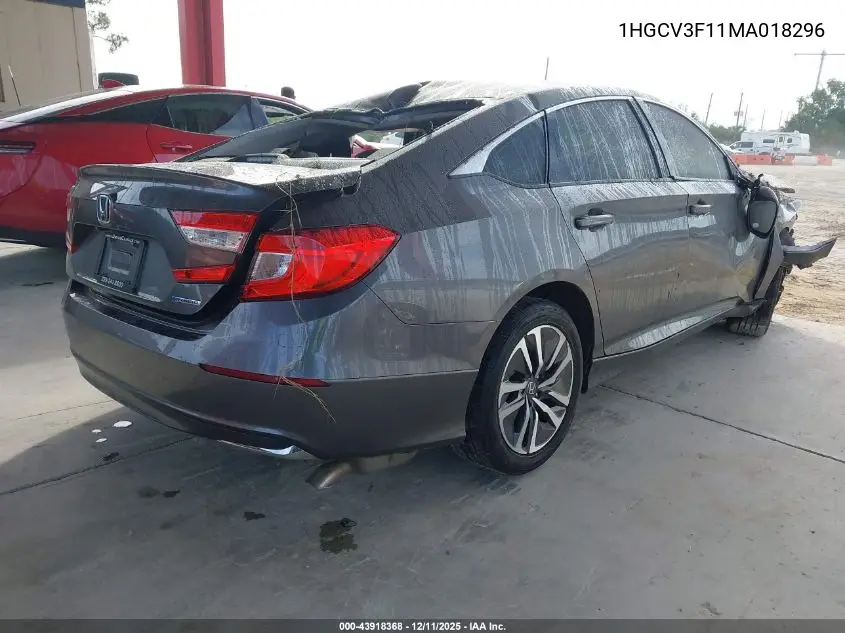 1HGCV3F11MA018296 2021 Honda Accord Hybrid