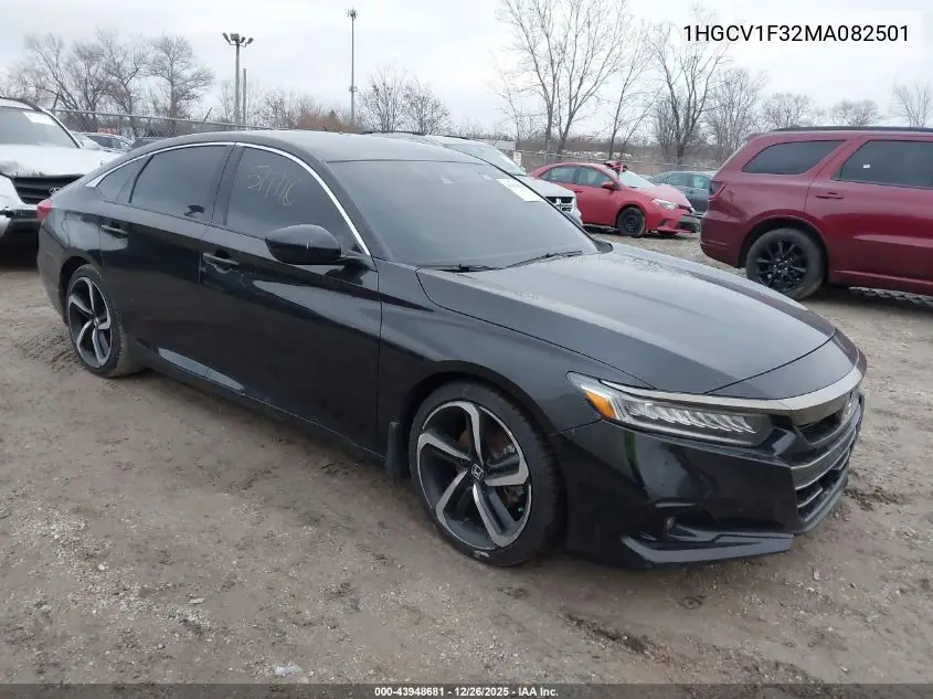 1HGCV1F32MA082501 2021 Honda Accord Sport