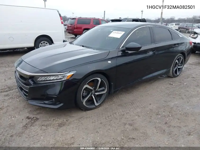 1HGCV1F32MA082501 2021 Honda Accord Sport