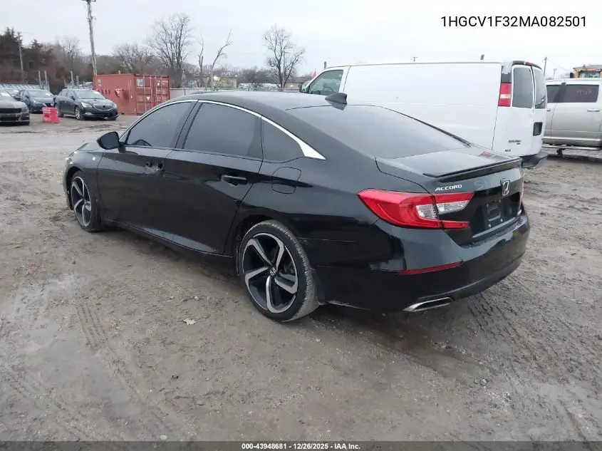 1HGCV1F32MA082501 2021 Honda Accord Sport