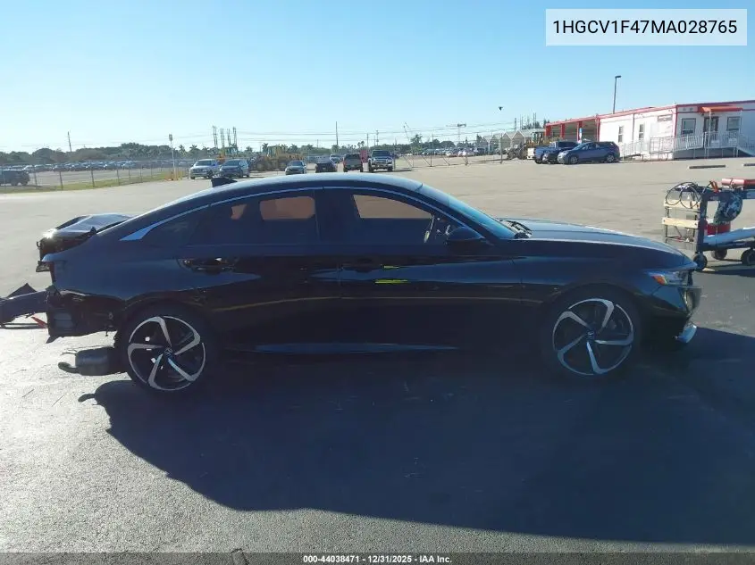 1HGCV1F47MA028765 2021 Honda Accord Sport Special Edition