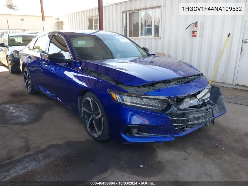 1HGCV1F44NA109532 2022 Honda Accord Sport Special Edition