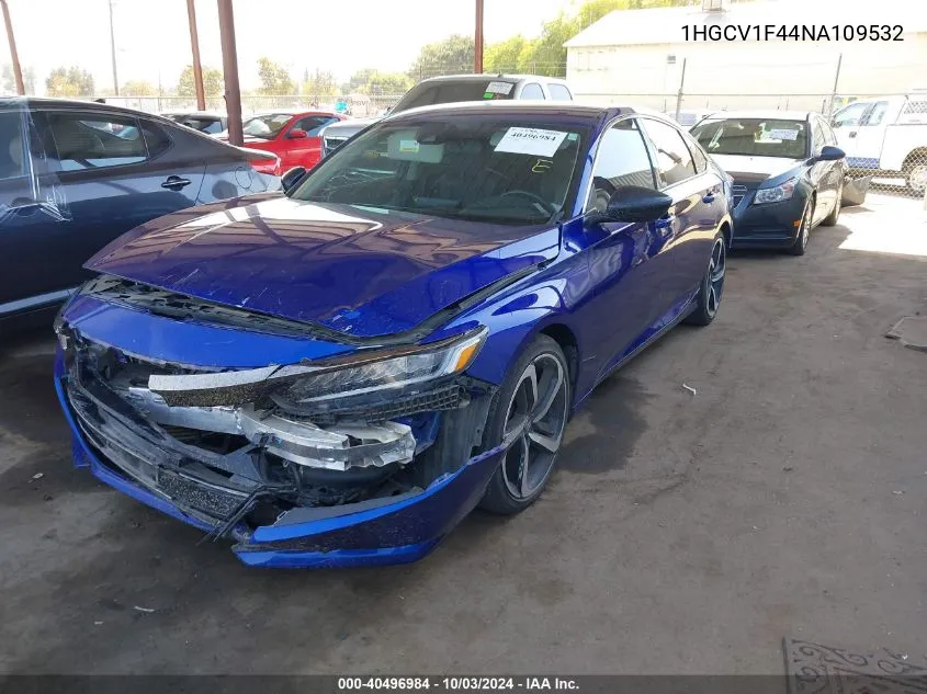 1HGCV1F44NA109532 2022 Honda Accord Sport Special Edition