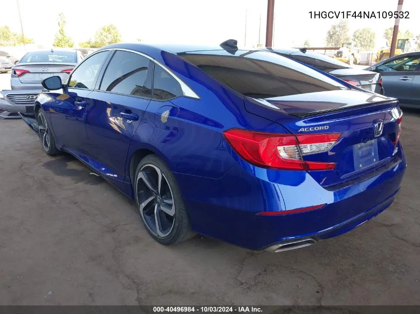 1HGCV1F44NA109532 2022 Honda Accord Sport Special Edition