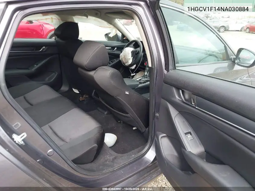 1HGCV1F14NA030884 2022 Honda Accord Lx