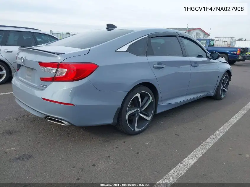 1HGCV1F47NA027908 2022 Honda Accord Sport Special Edition