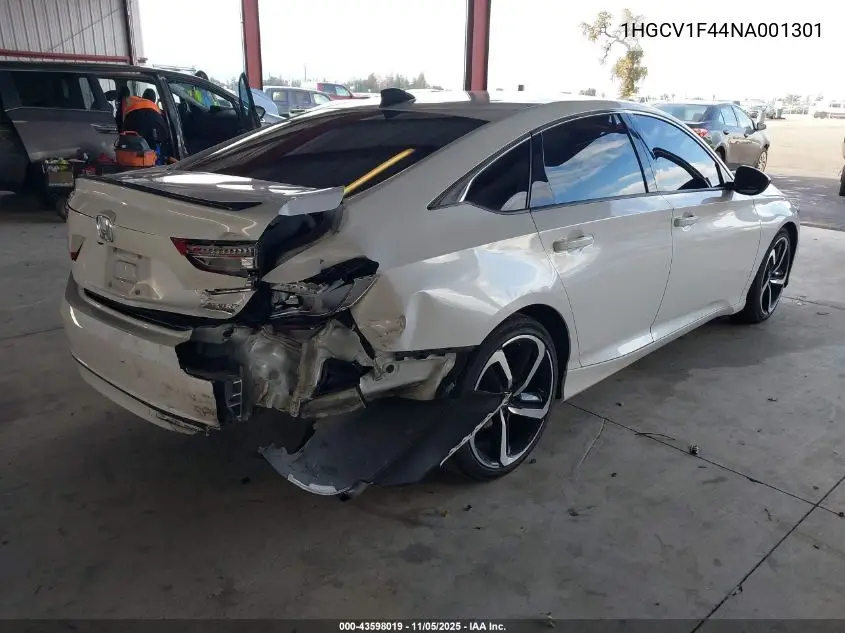 1HGCV1F44NA001301 2022 Honda Accord Sport Special Edition