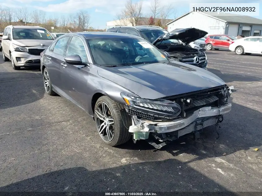 1HGCV2F96NA008932 2022 Honda Accord Touring