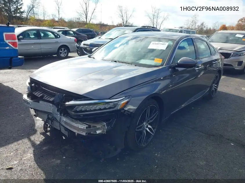 1HGCV2F96NA008932 2022 Honda Accord Touring
