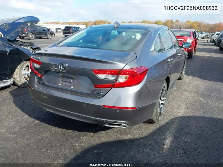 1HGCV2F96NA008932 2022 Honda Accord Touring