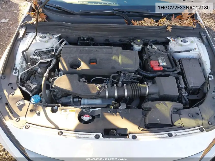 1HGCV2F33NA017180 2022 Honda Accord Sport 2.0T