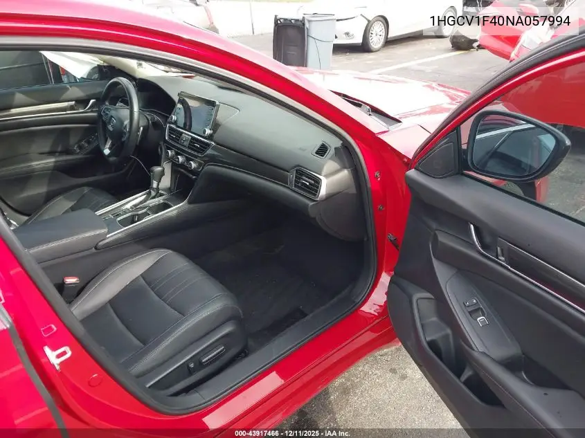 1HGCV1F40NA057994 2022 Honda Accord Sport Se