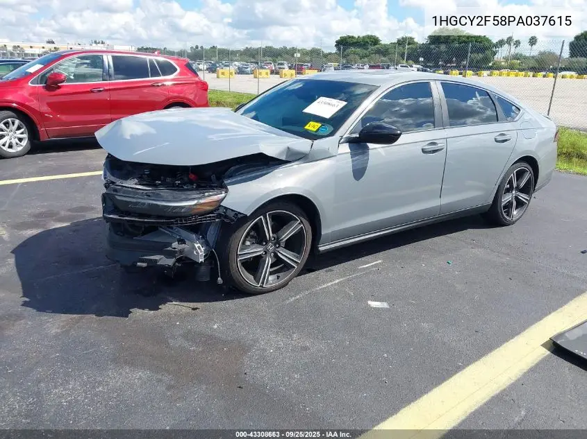 1HGCY2F58PA037615 2023 Honda Accord Hybrid Sport