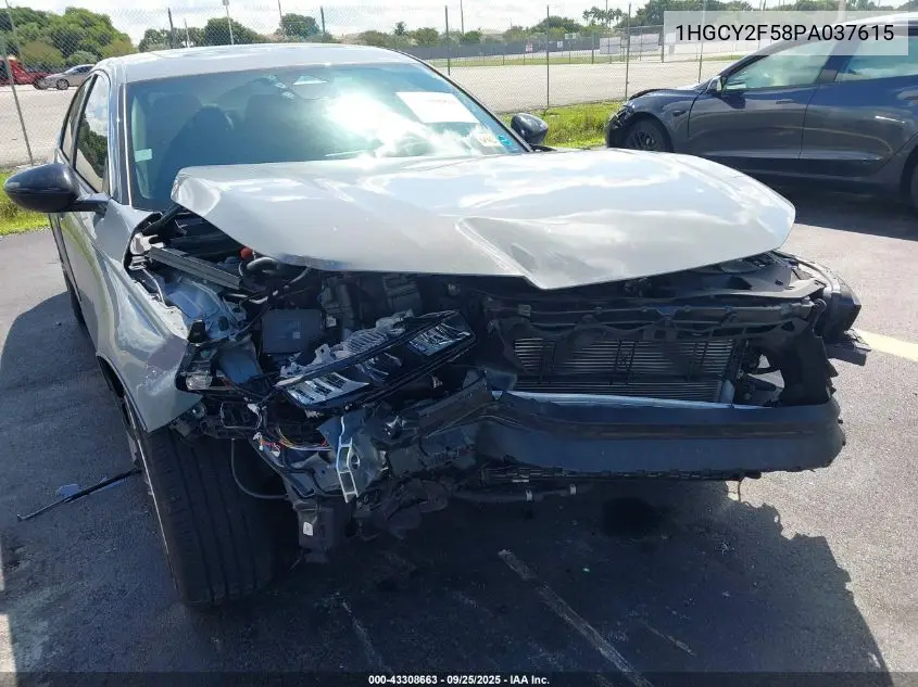 1HGCY2F58PA037615 2023 Honda Accord Hybrid Sport