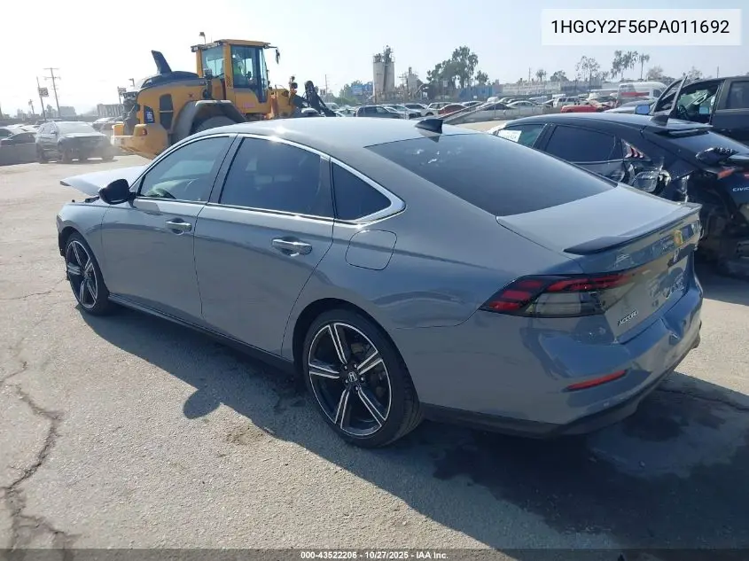 1HGCY2F56PA011692 2023 Honda Accord Hybrid Sport