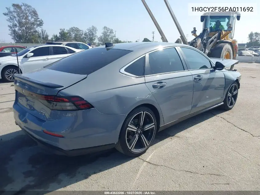 1HGCY2F56PA011692 2023 Honda Accord Hybrid Sport