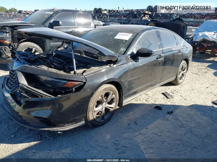 1HGCY1F30PA020381 2023 Honda Accord Ex