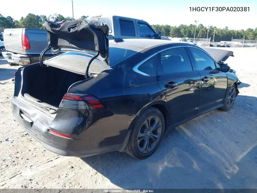 1HGCY1F30PA020381 2023 Honda Accord Ex