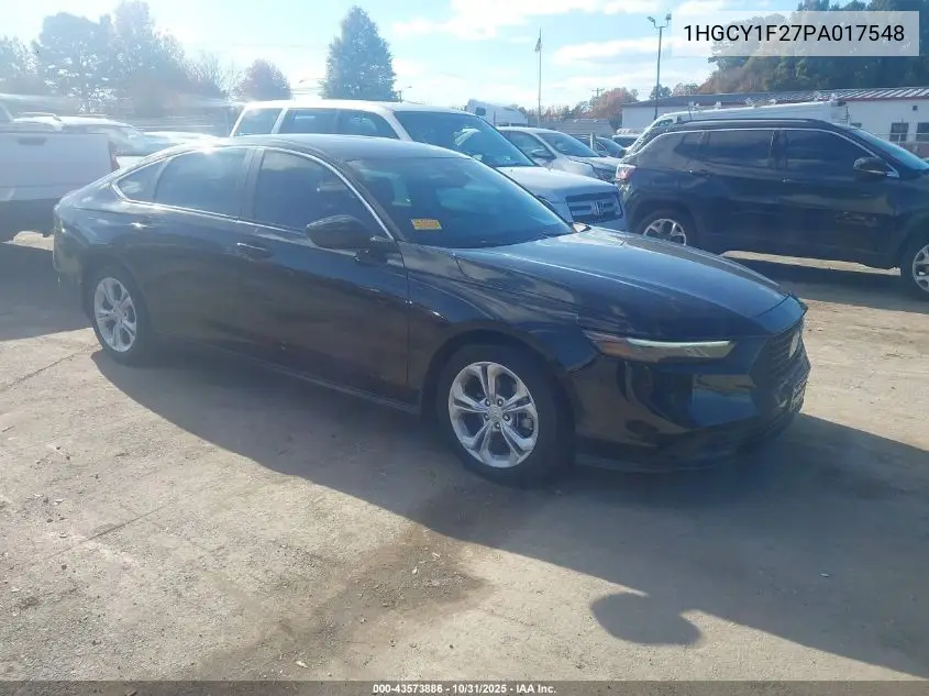 1HGCY1F27PA017548 2023 Honda Accord Lx