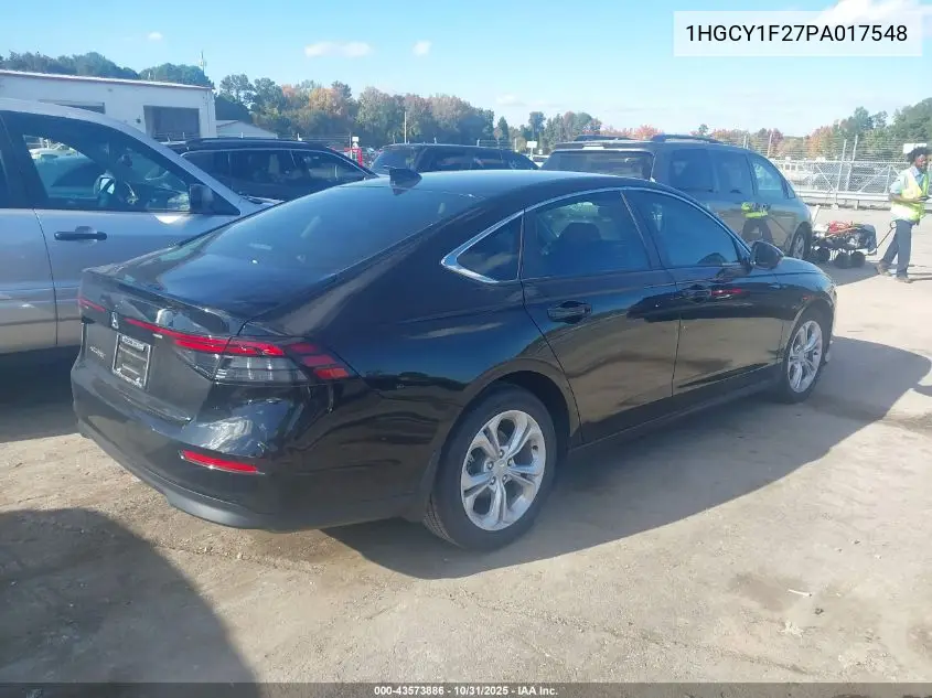1HGCY1F27PA017548 2023 Honda Accord Lx