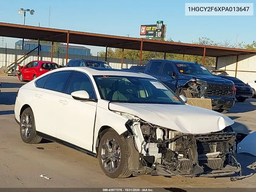 1HGCY2F6XPA013647 2023 Honda Accord Hybrid Ex-L