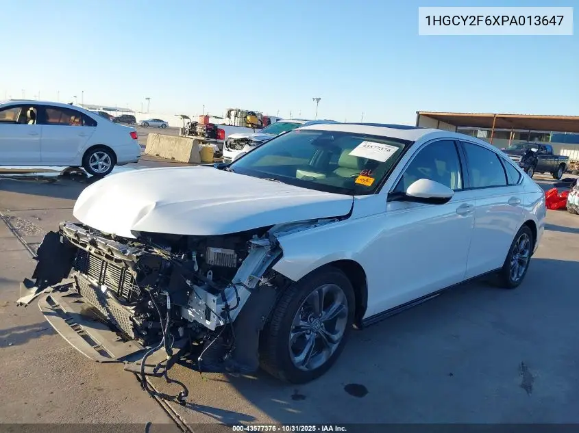 1HGCY2F6XPA013647 2023 Honda Accord Hybrid Ex-L