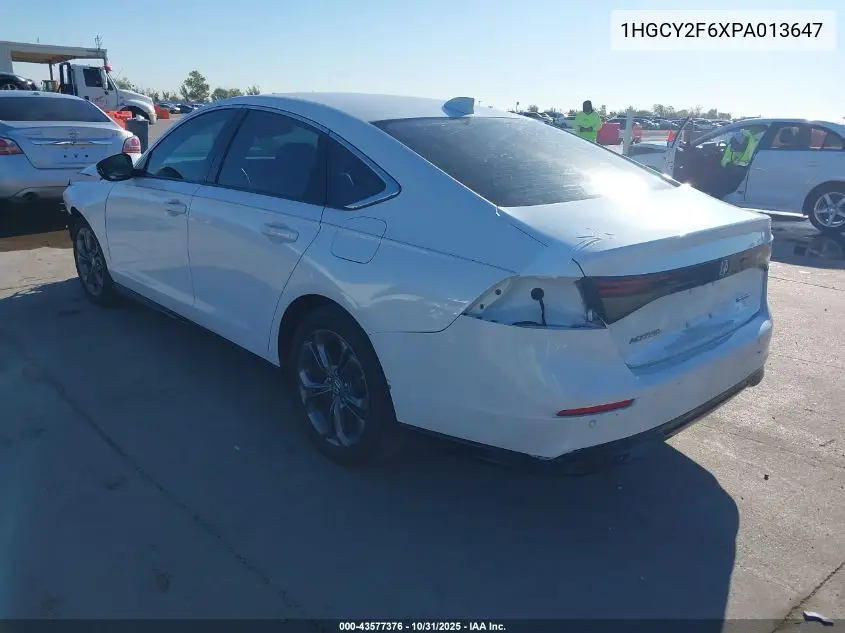 1HGCY2F6XPA013647 2023 Honda Accord Hybrid Ex-L