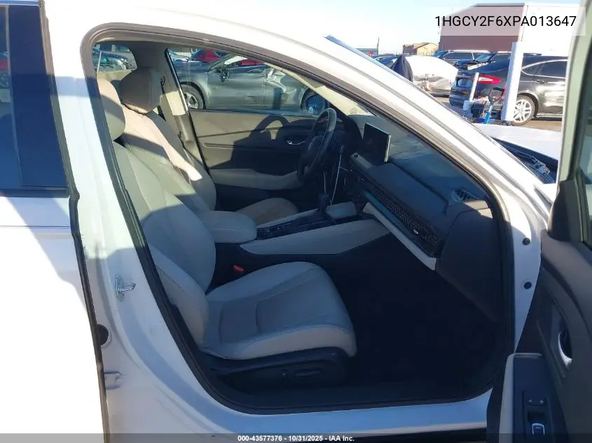 1HGCY2F6XPA013647 2023 Honda Accord Hybrid Ex-L