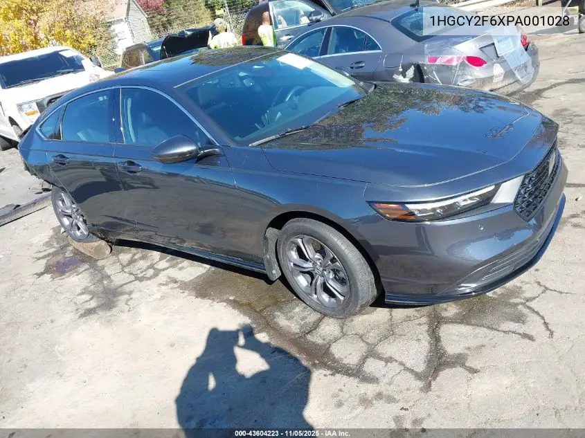 1HGCY2F6XPA001028 2023 Honda Accord Hybrid Ex-L