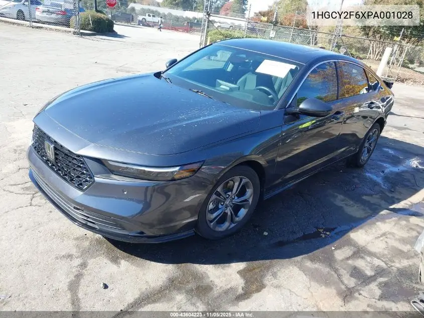1HGCY2F6XPA001028 2023 Honda Accord Hybrid Ex-L