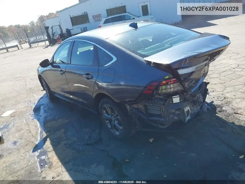 1HGCY2F6XPA001028 2023 Honda Accord Hybrid Ex-L