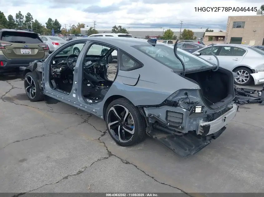 1HGCY2F78PA046445 2023 Honda Accord Hybrid Sport-L