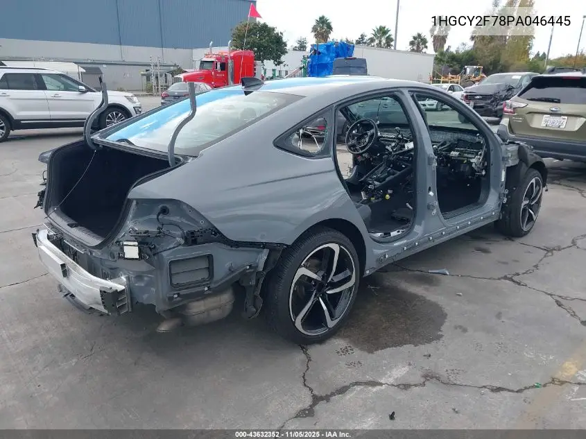 1HGCY2F78PA046445 2023 Honda Accord Hybrid Sport-L