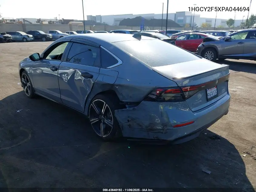 1HGCY2F5XPA044694 2023 Honda Accord Hybrid Sport