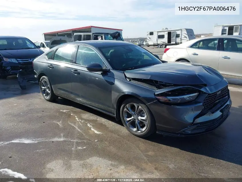 1HGCY2F67PA006476 2023 Honda Accord Hybrid Ex-L